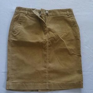 NWT J Crew corduroy pencil skirt size 0